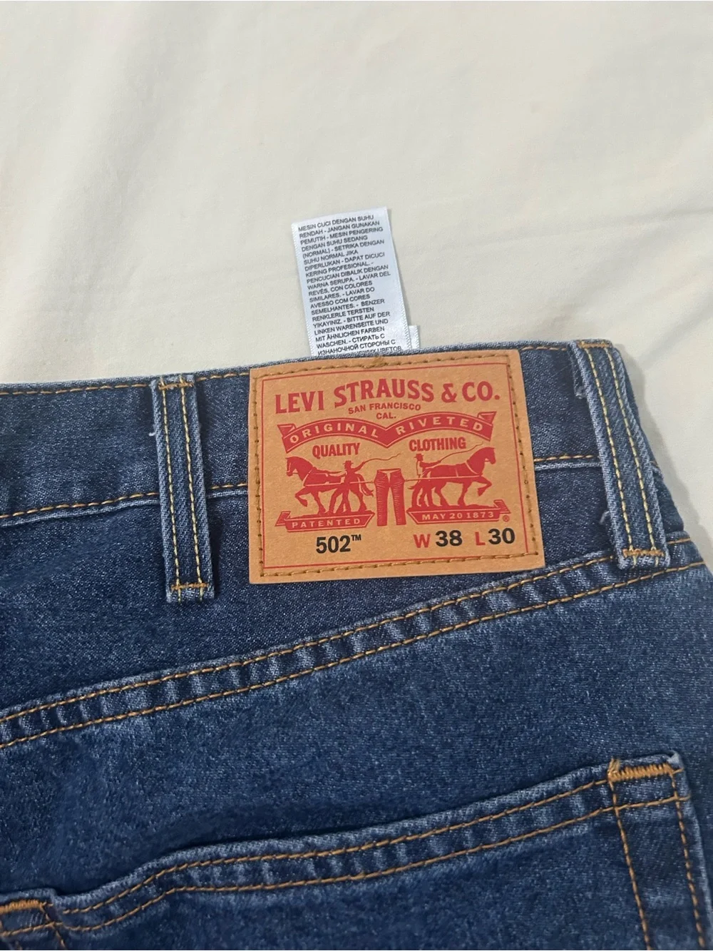 Levi's Men's Straight Indigo Blue Jeans